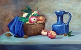 The basket of fruit